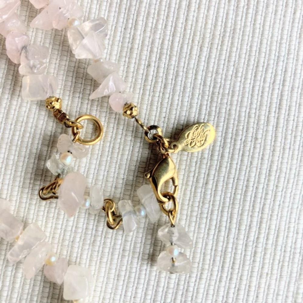 Vintage Kirks Folly Fairy Godmother Aurora Borealis Pink Quartz Crystal Necklace - Picture 10 of 11
